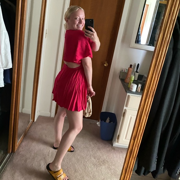 Forever 21 Pink Cut Out Mini Dress XS - Picture 5 of 6